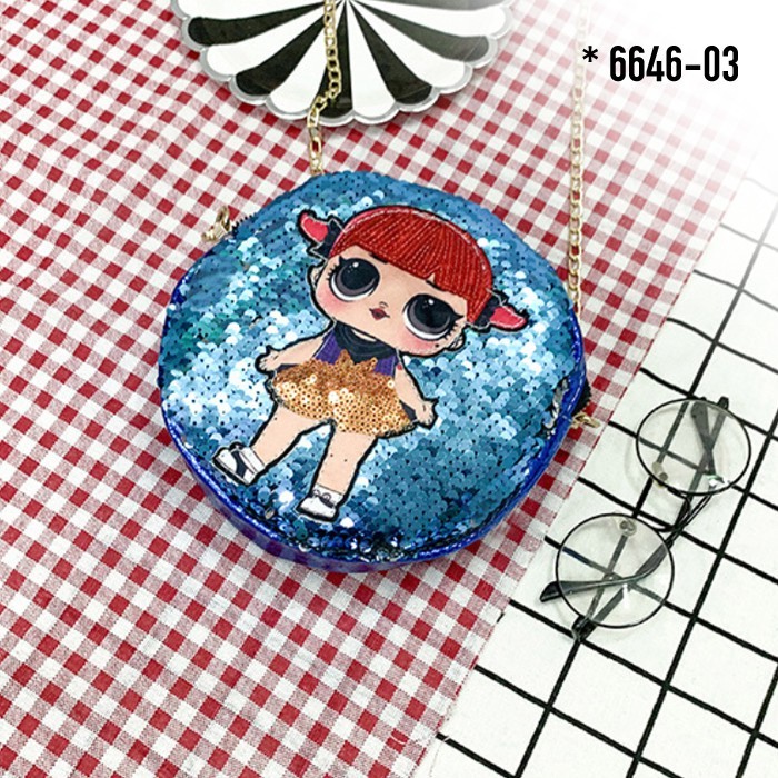 MICCBAGS - 6646 - TAS BATAM - TAS IMPORT - TAS ANAK LOL - LAMPU LED ( DEWASA BISA ).