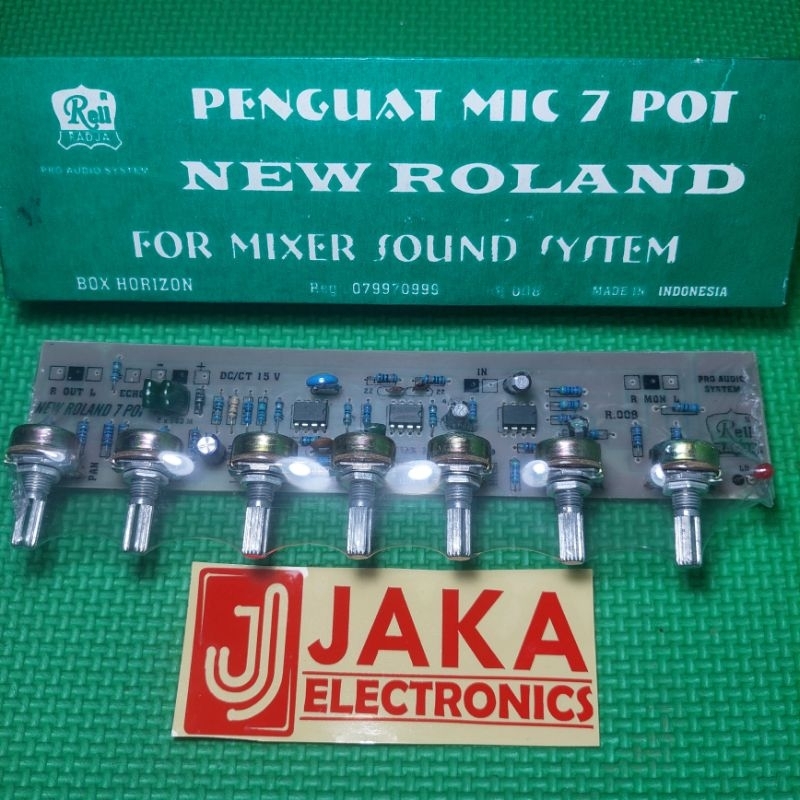 Kit Tone Control Penguat Mic 7 Potensio New Roland Rell R.008