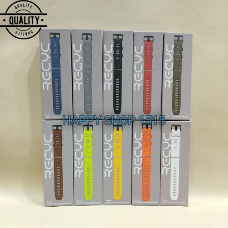 RECYC QUICK FIT 26 MM Watch Band for Smartwatch Garmin /QUICKFIT 26MM