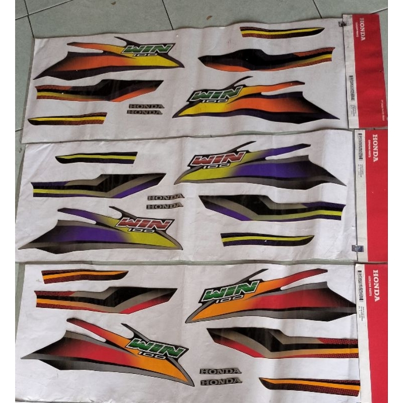 STRIPING STIKER HONDA WIN ORIGINAL NOS WIN 100 ORI AHM