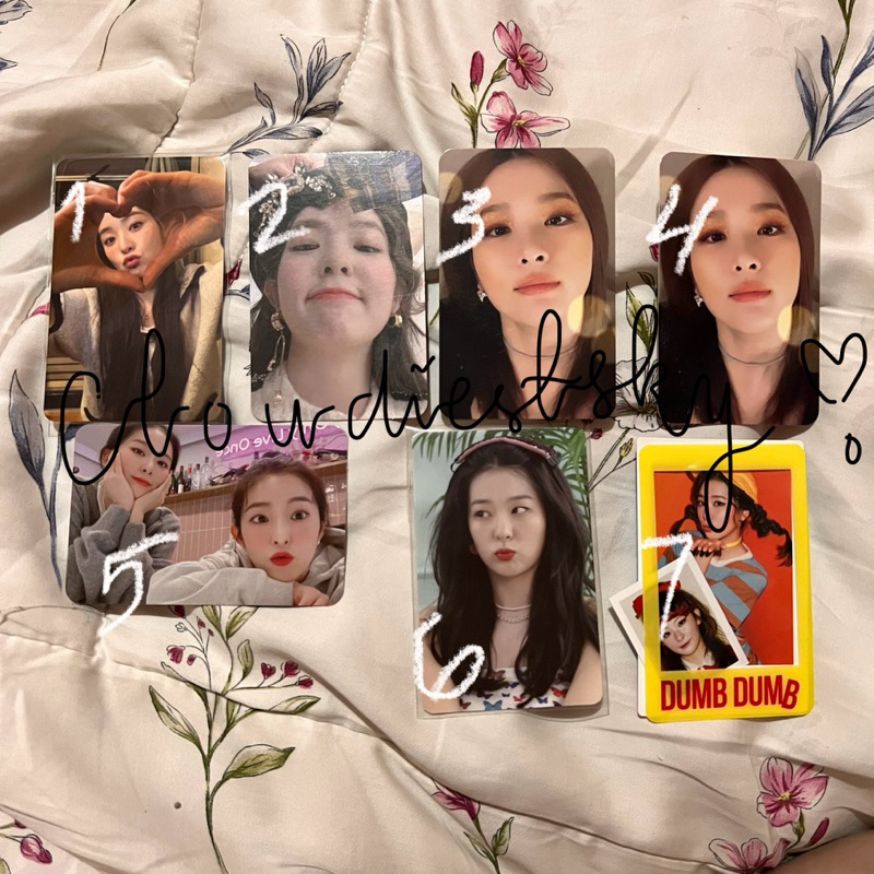 [KURIR ESPEEX ONLY] RED VELVET IRENE SEULGI PHOTOCARD PHOTO CARD PC ALBUM BENEFIT POB SPECIAL