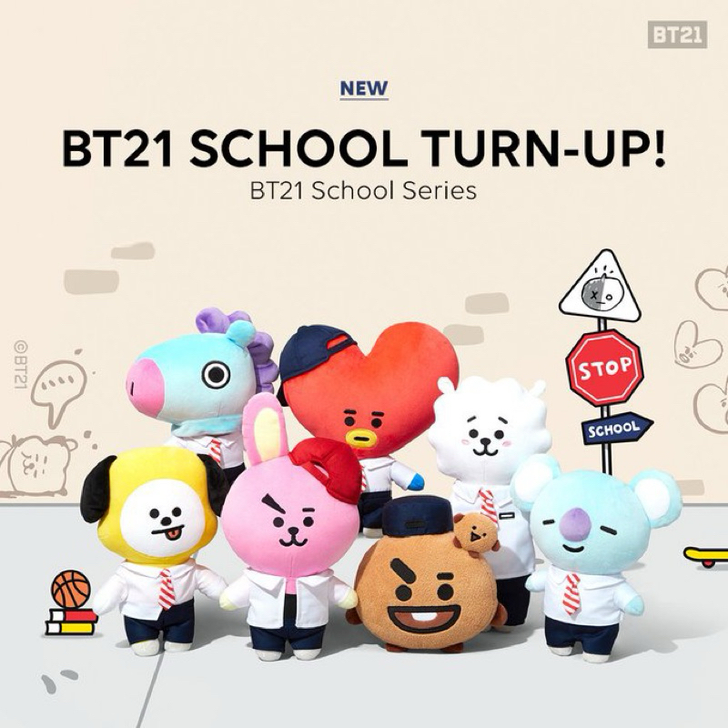 [READY STOCK] MEGA SALE BT21 AFTER SCHOOL STANDING DOLL