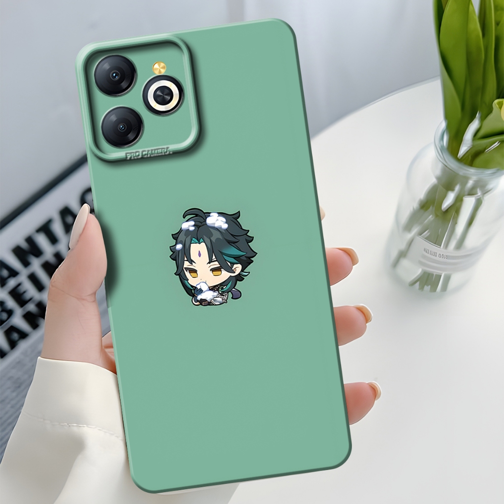 Softcase Procamera For Infinix Smart 8 Silikon Terbaru Motif Genshin Impact Keren Fashion Case Infin