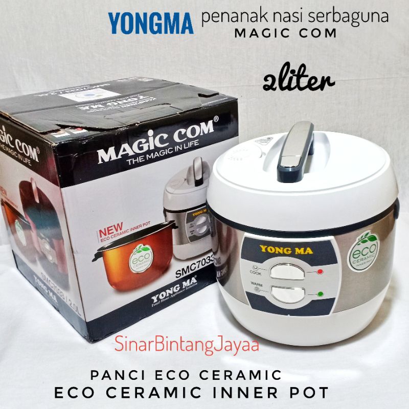 MAGIC COM YONGMA SMC 7033 2 LITER / RICE COOKER YONGMA 2 LITER ANTI LENGKET