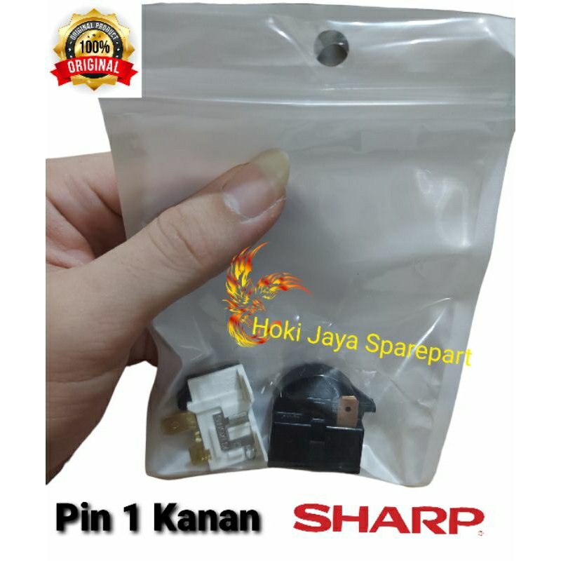 Relay Ptc Overload Original Kulkas Sharp 1 pintu / rilay kulkas Sharp 1 pintu