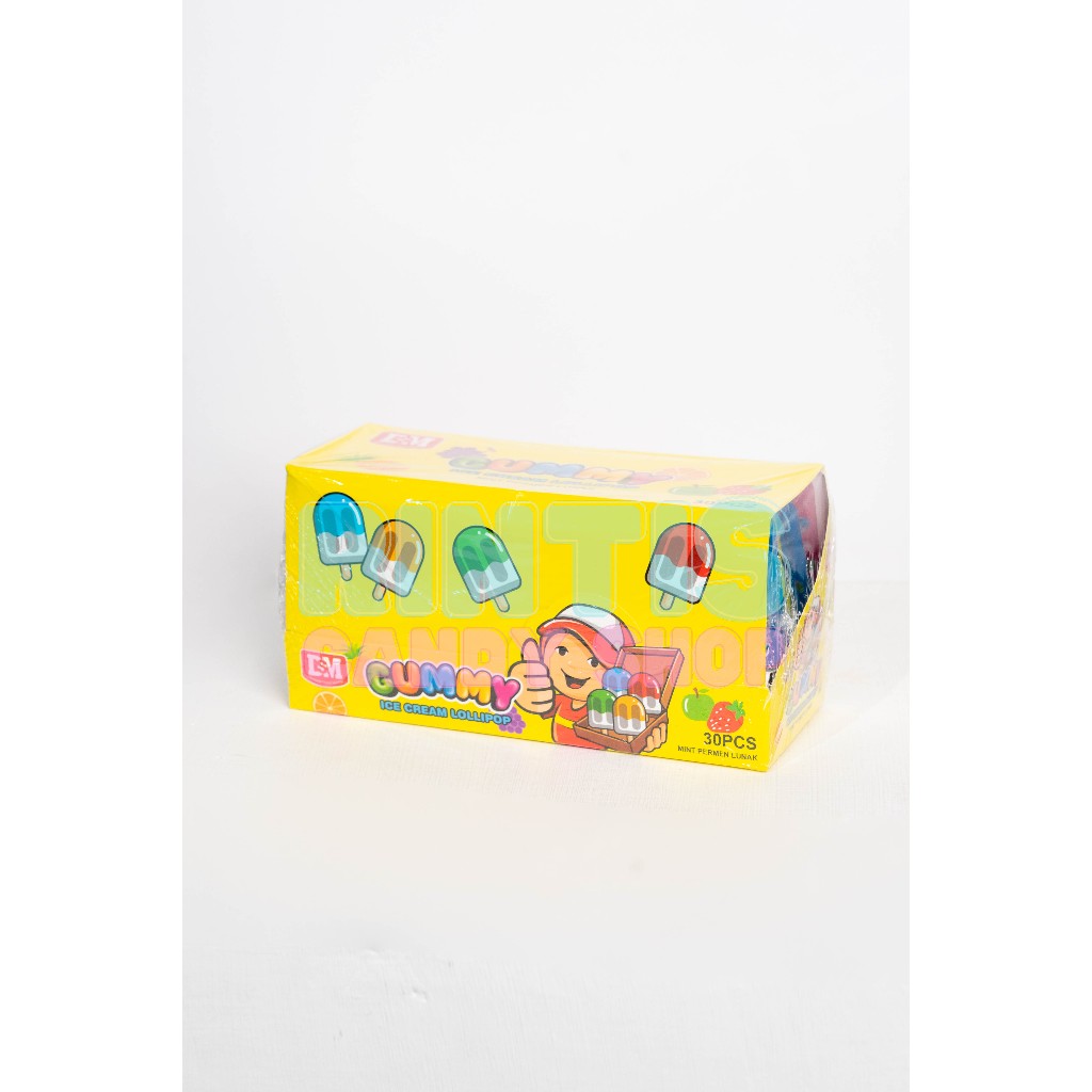 

PERMEN GUMMY MINT BENTUK ICE CREAM 1 BOX ISI 30 PCS