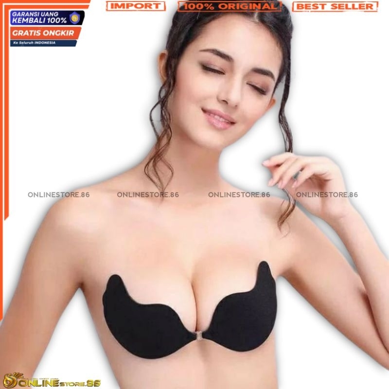 Bra Tempel Tanpa Tali Invisible bra Nu bra silikon Bh V shape Wings Bra silicone underwear