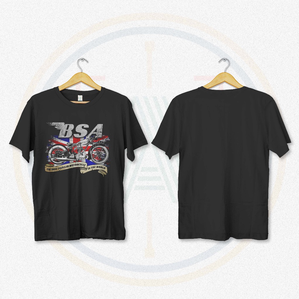 Kaos Bikers Motor BSA Vintage England