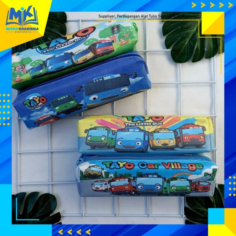 

Kotak Tempat Pensil Zipper Unik Lucu Motif TAYO LITTLE BUS