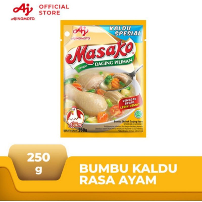 

Masako Bumbu Kaldu Penyedap Rasa Ayam 250 g