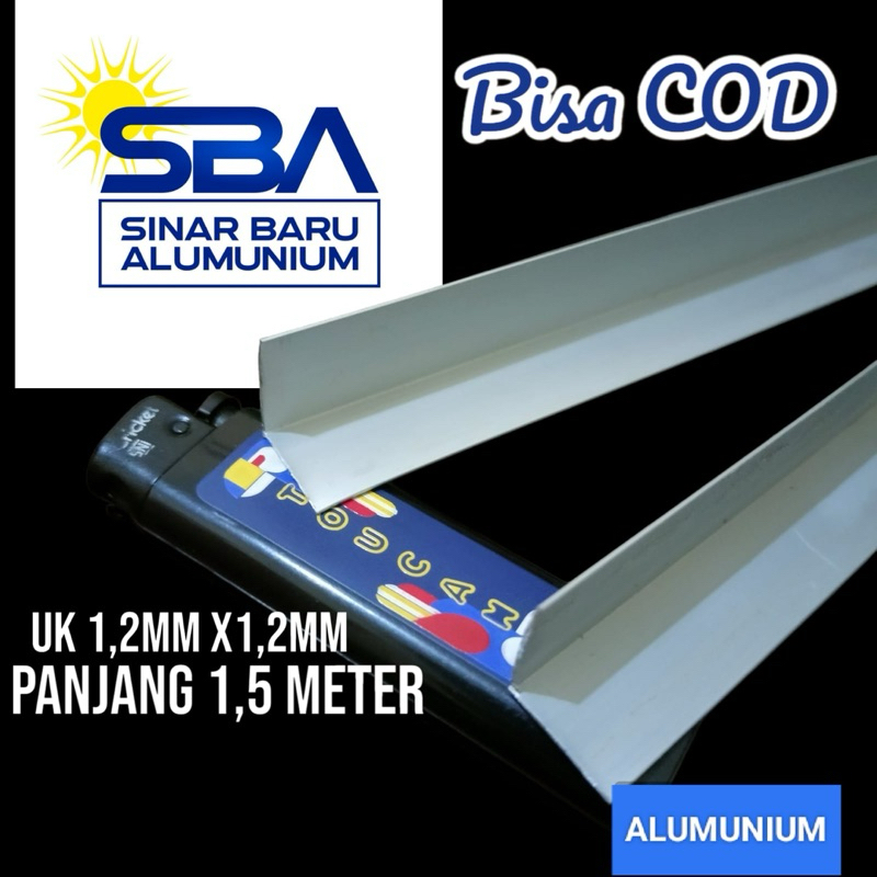 SIKU ALUMUNIUM PANJANG 150 CM UKURAN 1,2 X 1,2 CM