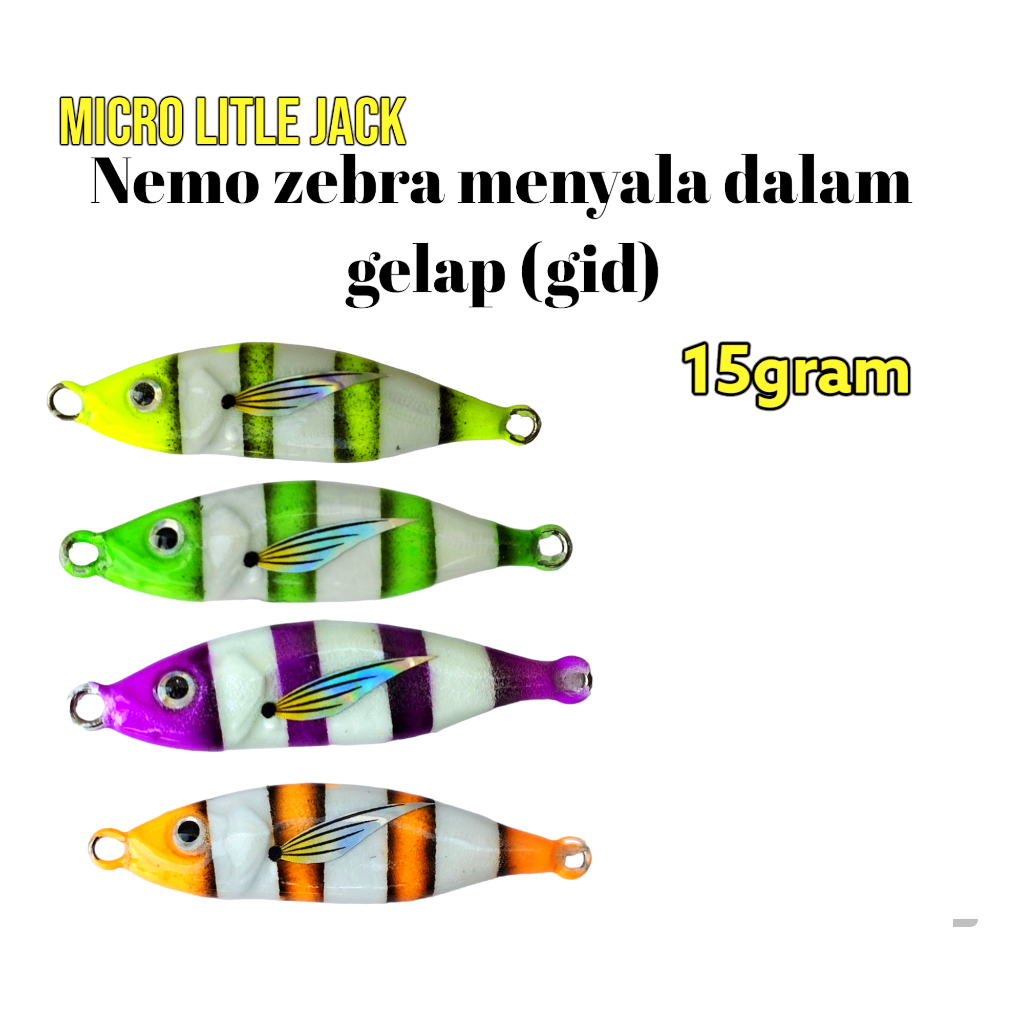 metal jig umpan jig nemo 15g 20g 10g umpan kiler casting umpan jig micro jih umpan laut micro jig me