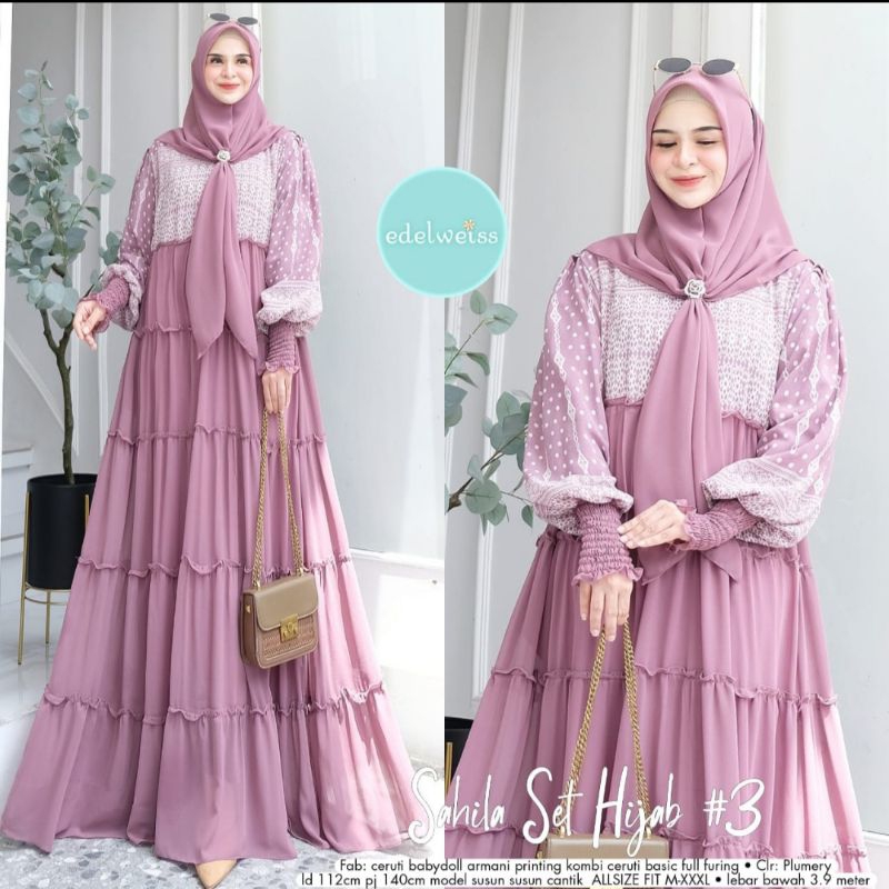 sahila gamis set hijab#3