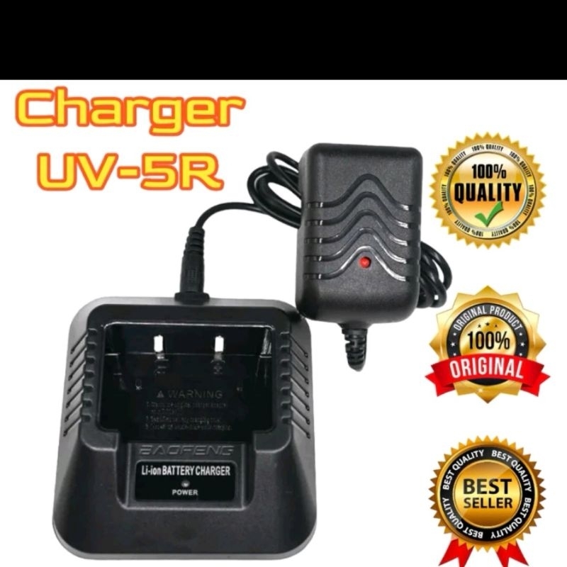 CHARGER HT BAOFENG UV5R ORIGINAL BERGARANSI