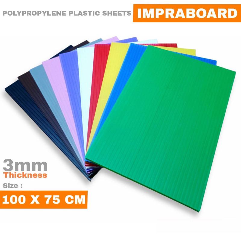 

[READY] Impraboard 3mm Ukuran 100 x 75 cm / 100x75 cm / 75x100 cm Infraboard Imfraboard PP Board Art