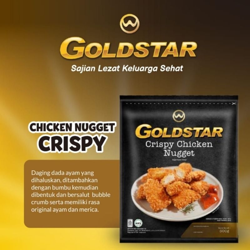 

Goldstar Chicken Crispy Nugget 1 Karton