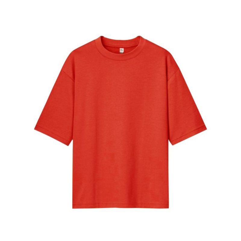 Zekley Kaos Polos Merah Oversized 24s Unisex | T - Shirt Oversize Unisex