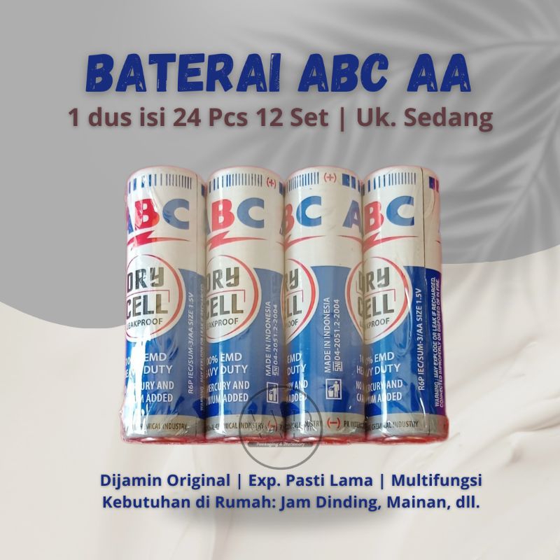 (2pcs) Baterai ABC AA 1,5 V Murah / Baterai ABC AA 2 Pcs / Baterai ABC A2 Jam Dinding / Baterai ABC 