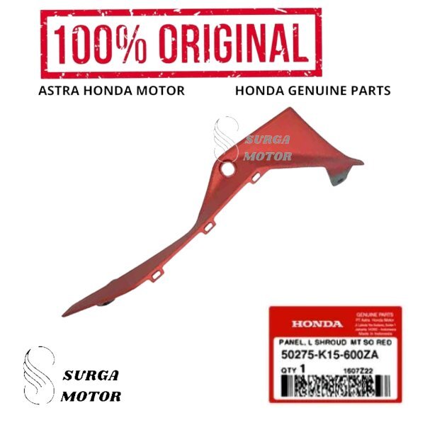 Cover Body Panel L Left Shroud Merah Doff Dof Red KIRI Honda New CB150R  StreetFire K15M CB 150r 150