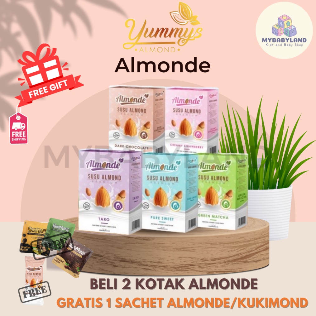 Termurah dan terbaik ALMONDE PREMIUM ALMOND Susu Almond Milk Yummys  Asi Booster  Untuk Program Hami