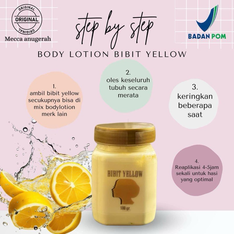 Bibit Yellow Mecca Pemutih badan original/Campuran Hb racikan