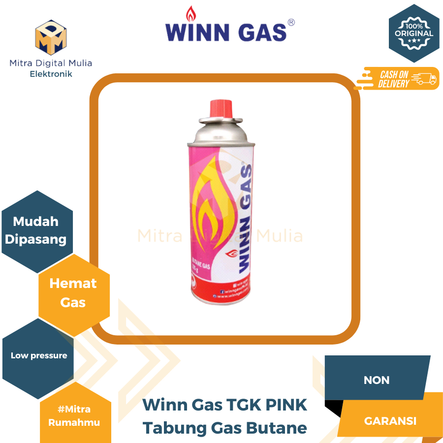 Winn Gas TGK PINK Tabung Gas Kecil Butane Pink