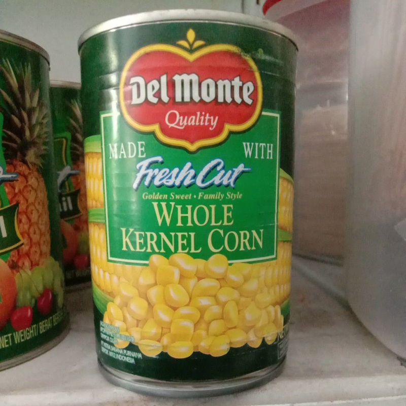 

delmonte freshcut whole kernel corn 420gr buah kaleng jagung kaleng