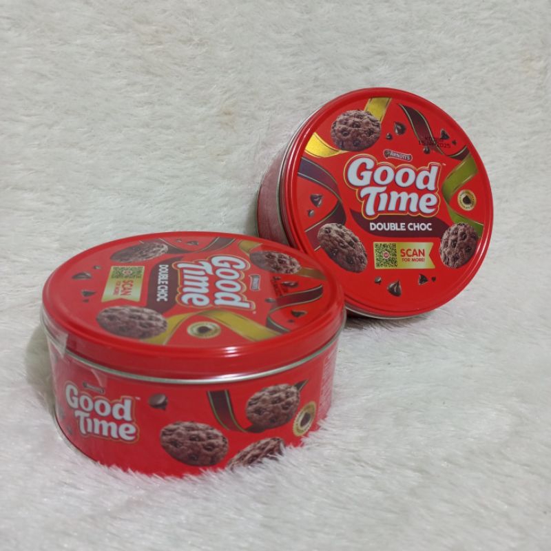 

Good Time Cookies Double Choc Kaleng 144g