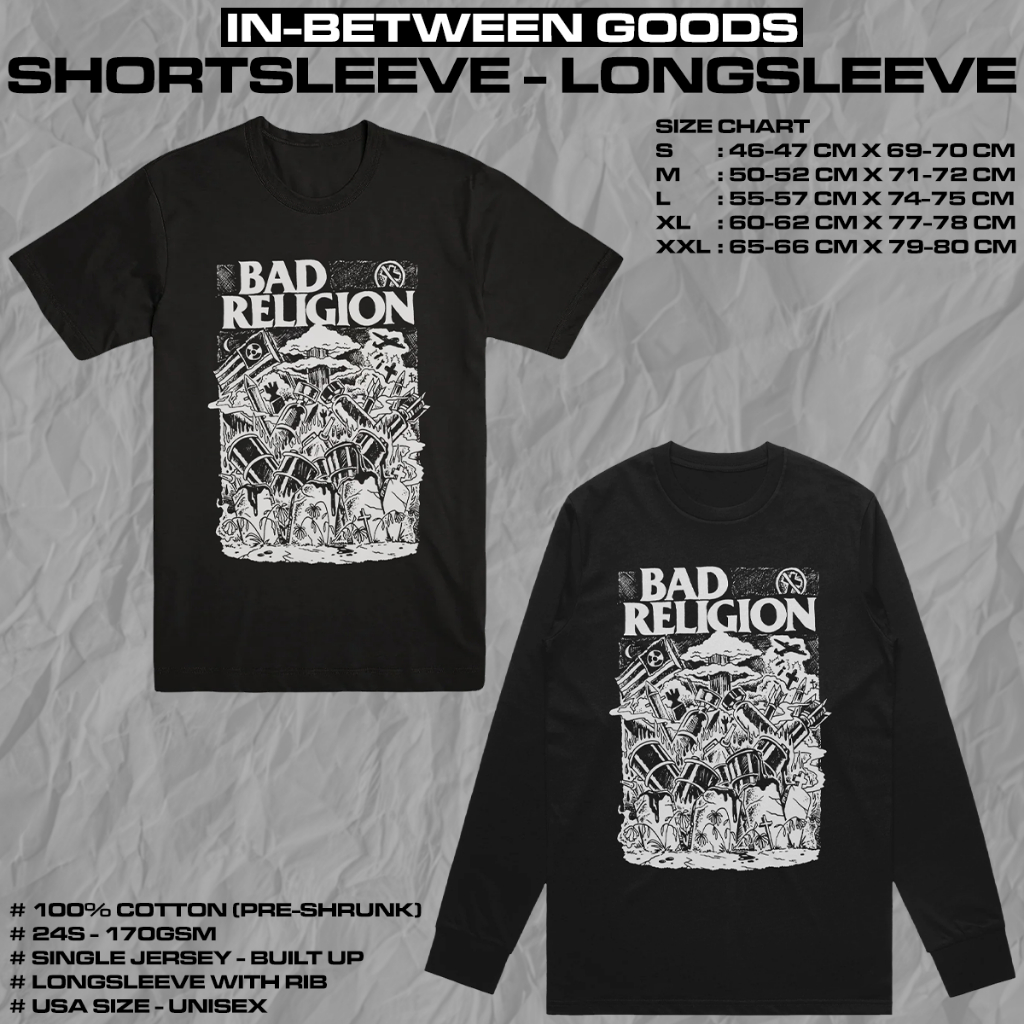 BAD RELIGION - WASTELAND | T-SHIRT | LONGSLEEVE | BAND MERCH
