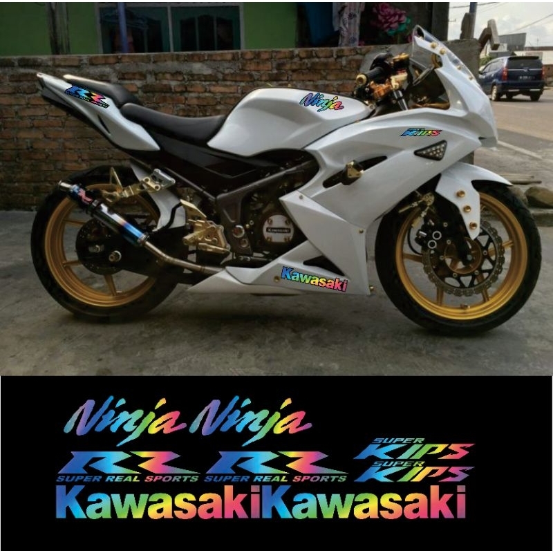 stiker cuting ninja rr new//striping stiker ninja rr new//variasi ninja rr
