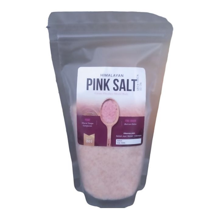 

Garam Himalaya Original Natural Pink Salt Berkah Jaya Premium Himalayan Salt asli Natural Himsalt Garam Merah 350 Gr