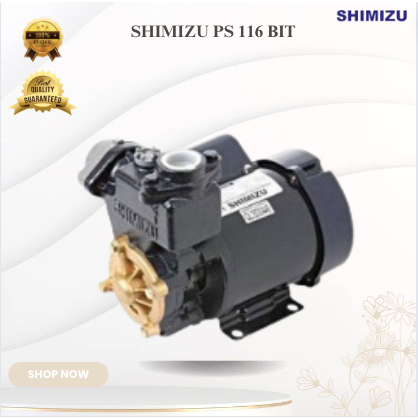SHIMIZU WATER PUMP PS 116 BIT POMPA AIR NONAUTOMATIC/PS116 BIT/PS-116 BIT/PS 116 BI/PS-116-BI ORI