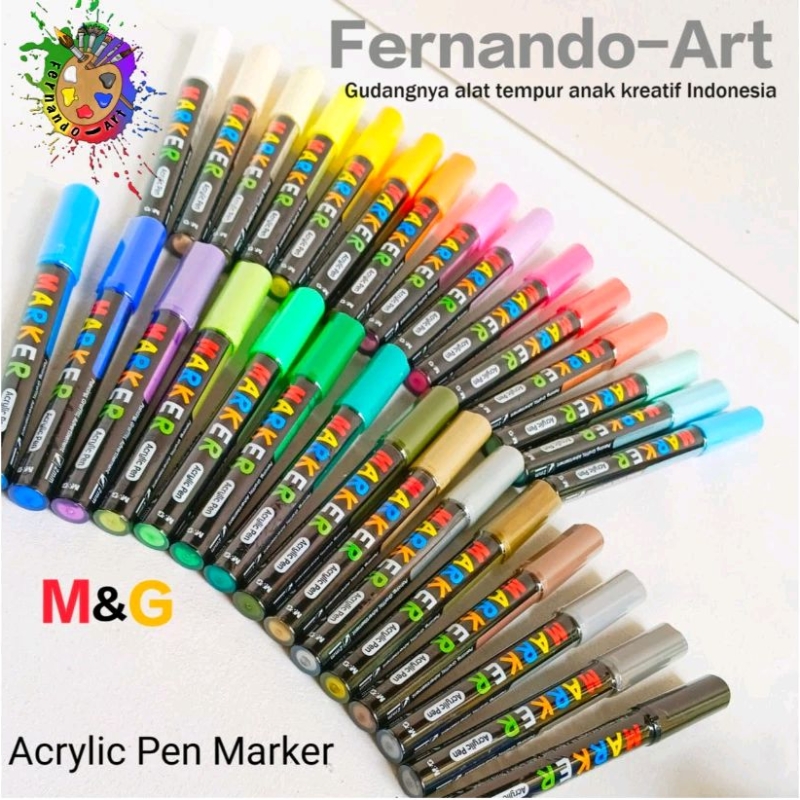 

BN - M&G Spidol Akrilik/ Acrylic Marker Multifungsi Paint Marker Segala Permukaan