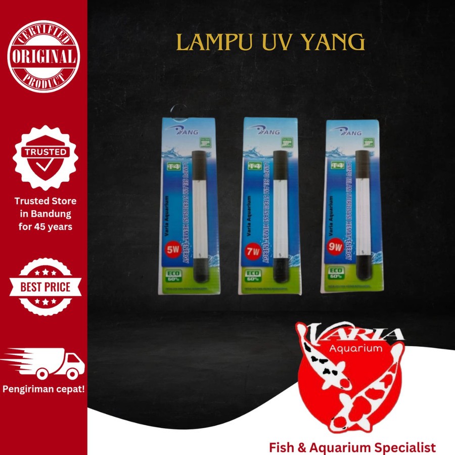 Lampu UV Celup Aquarium Kolam - Lampu YP UV Penghilang Lumut Aquarium