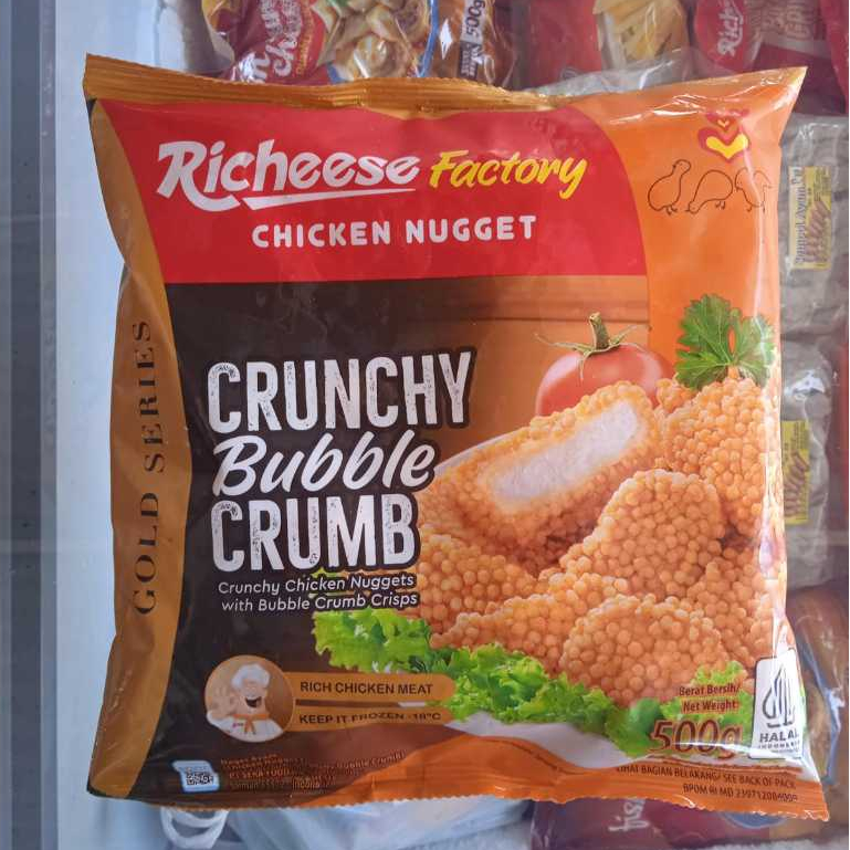 

richeese factory chicken nugget cruncy bubble crumb 500g