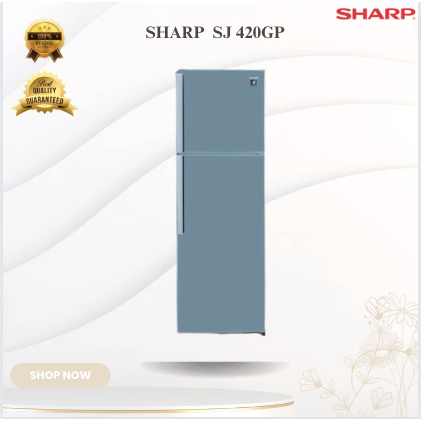 SHARP KULKAS 2 PINTU SJ 420GP SD NOFROST/SJ 420 GP/SJ-420-GP/SJ420GP/SHARP KULKAS 2 PINTUNO FROST/SHARP KULKAS 2 PINTU EXTRA BIG FREEZER