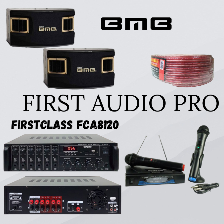 Paket karaoke 8 bmb cs262v mk iii + ampli Firstclass Fca8120 Original BMB