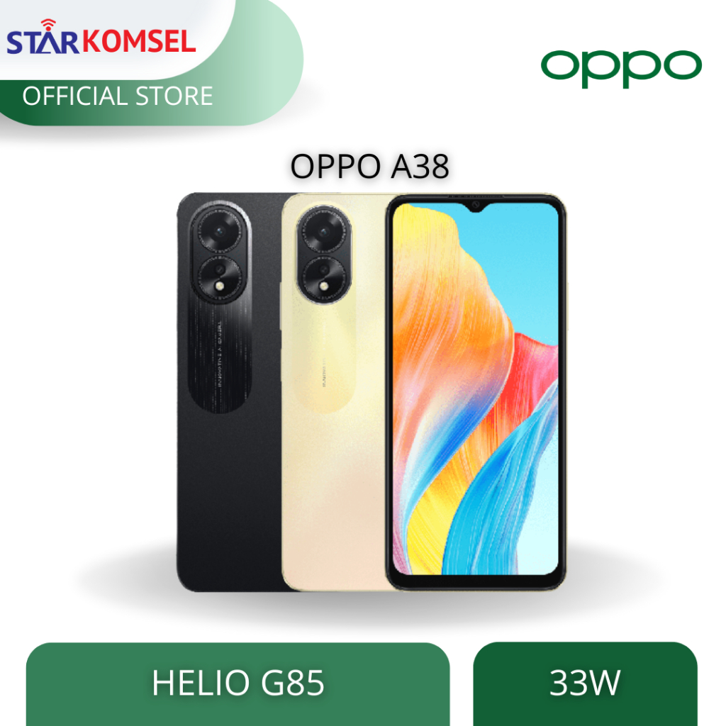 HP OPPO A38 6/128 GARANSI RESMI OPPO EXTENDED RAM 4GB