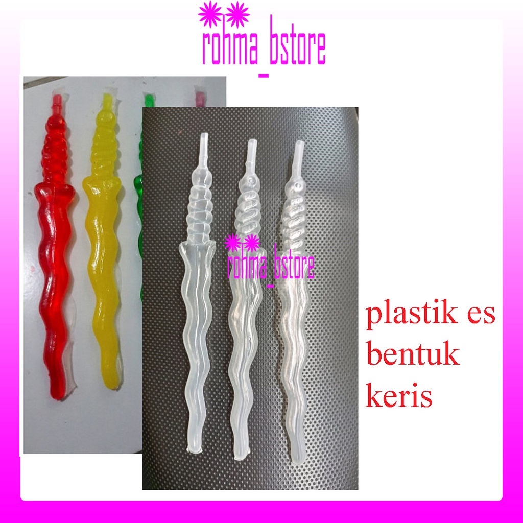 Plastik Es Keris / Plastik Es Wawan / Plastik Es Pudot / Es Botol / Es Lilin / Es Mambo