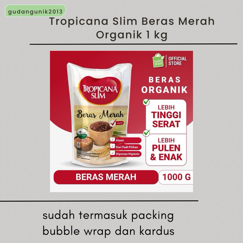 

(New) Tropicana Slim beras merah 1kg exp mei 2026