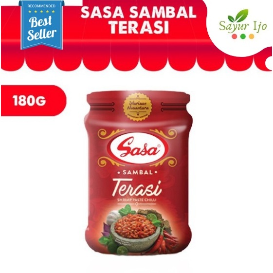 

Sasa Sambal Terasi 180 Gram / Botol Jar Fresh Shrimp Paste Chili Cabe Sambel Cabai Rempah Instant