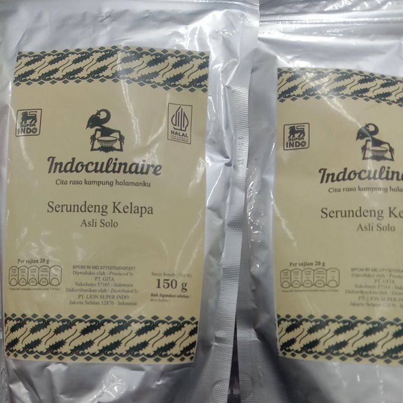 

Indoculinaire Serundeng Kelapa Asli Solo 150 gr