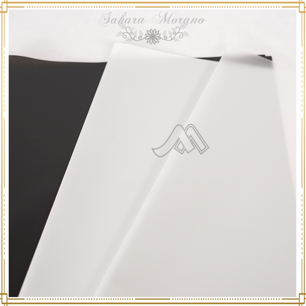 

D3v!! 20 Pcs Flower Wrapping Transparant Cellophane Kertas Waterproof Kado Pembungkus Bunga