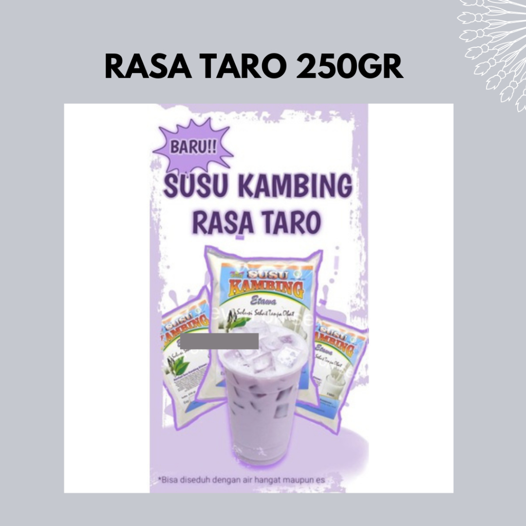 

SUSU KAMBING KEMASAN RASA TARO 250gr