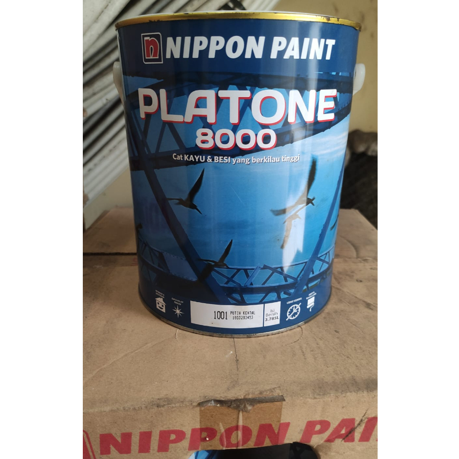 Cat Besi &amp; Kayu Nippon Paint Platone 8000 3.785 liter