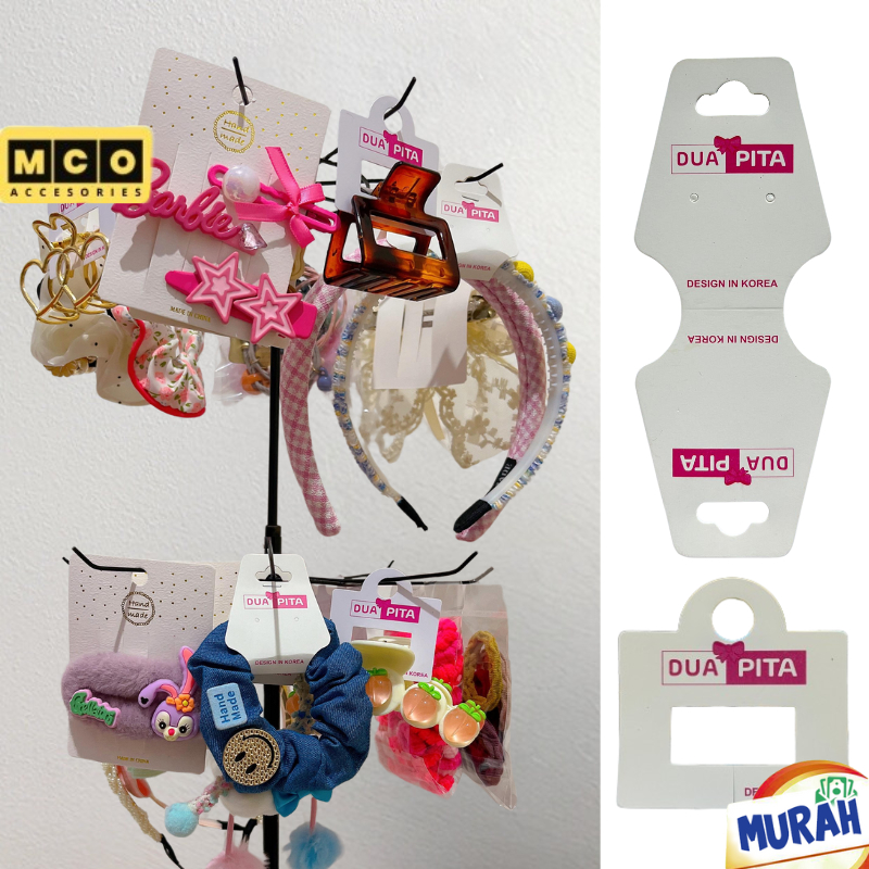 Hang Tag Aksesoris Rambut Kertas Label Produk Accesories Plastik OPP MCO P02