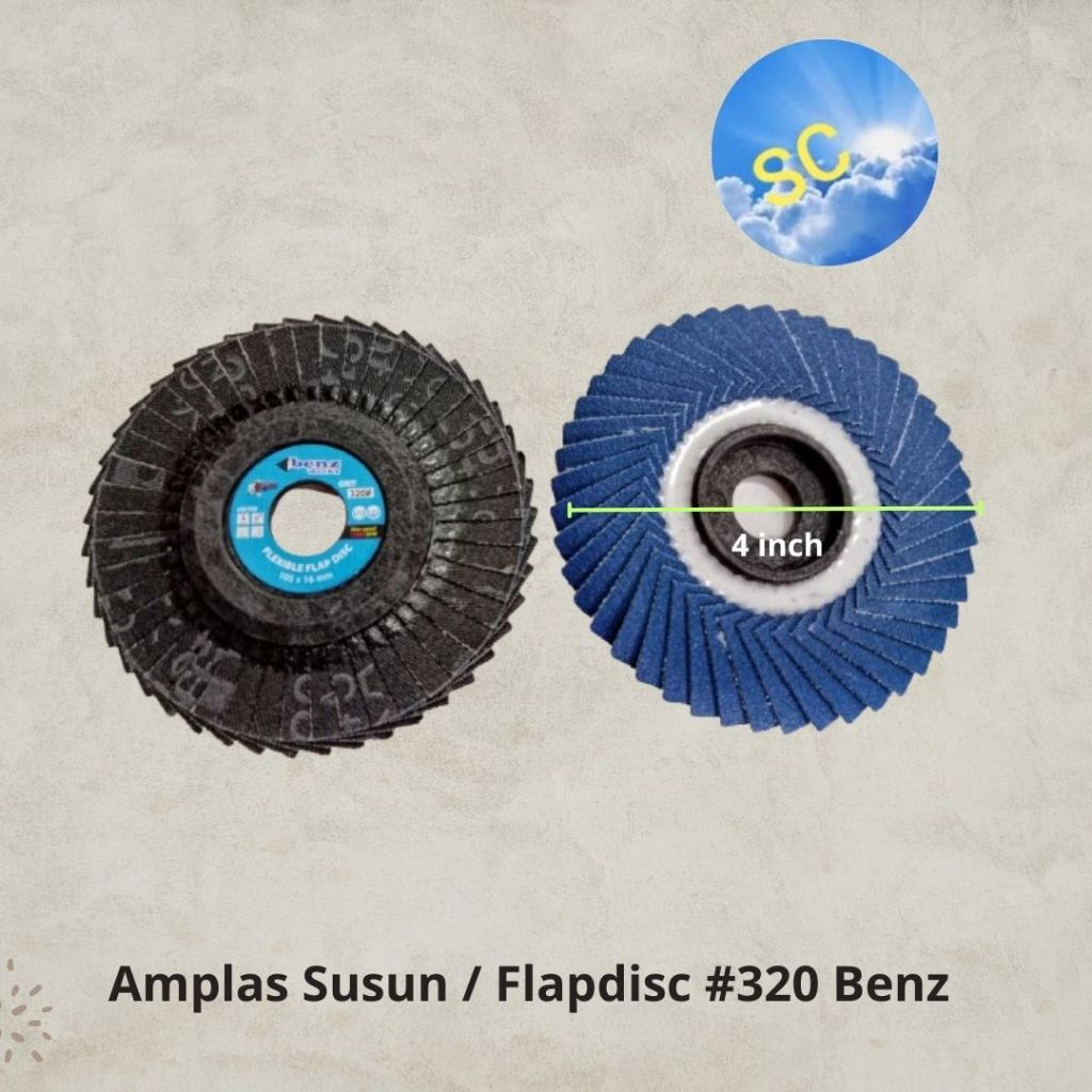 Amplas Susun Flap disc grit 320