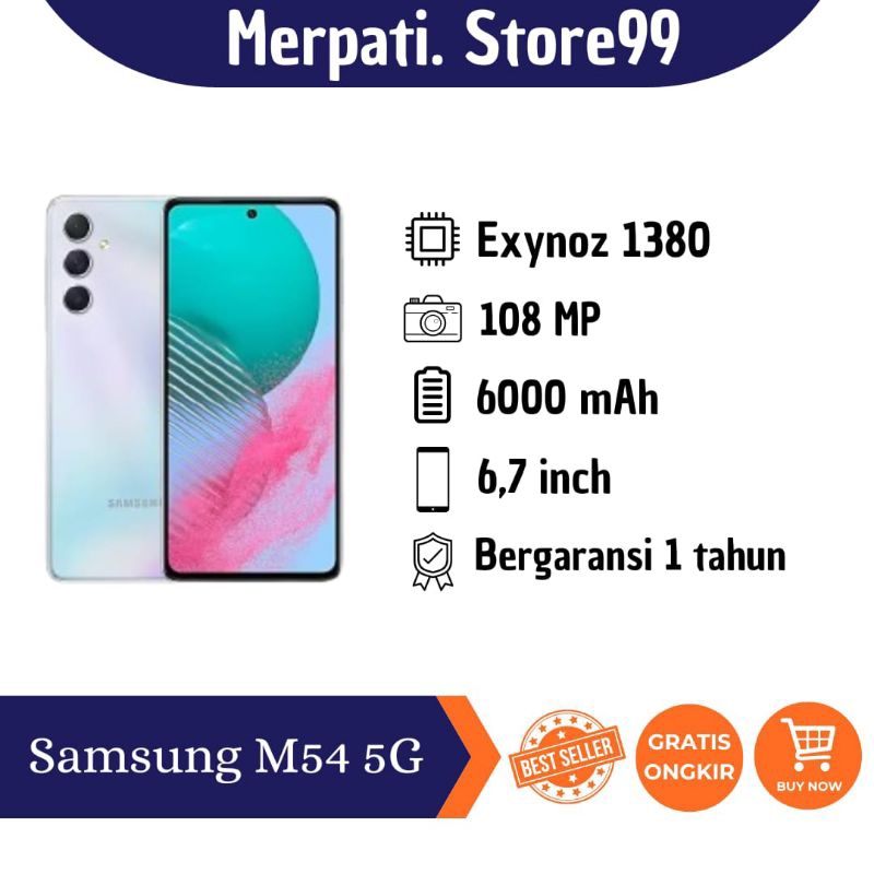 SAMSUNG M54 [5G] - 8GB RAM / 256GB ROM - SMARTPHONE - GARANSI RESMI