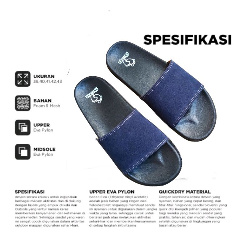 Sandal Slide Kokop Pria//Sendal selop original 100% Asli