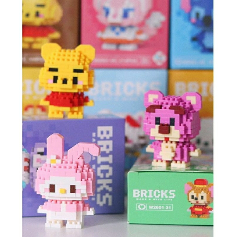 Nano Bricks Sanrio Spongebob Pokemon Brick Pikachu